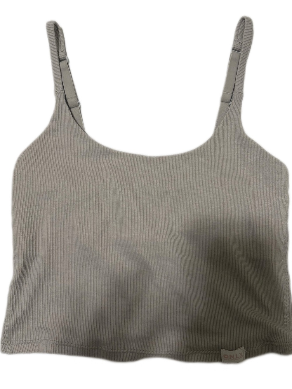 Old Navy Ribbed Crop Tank in Light Taupe